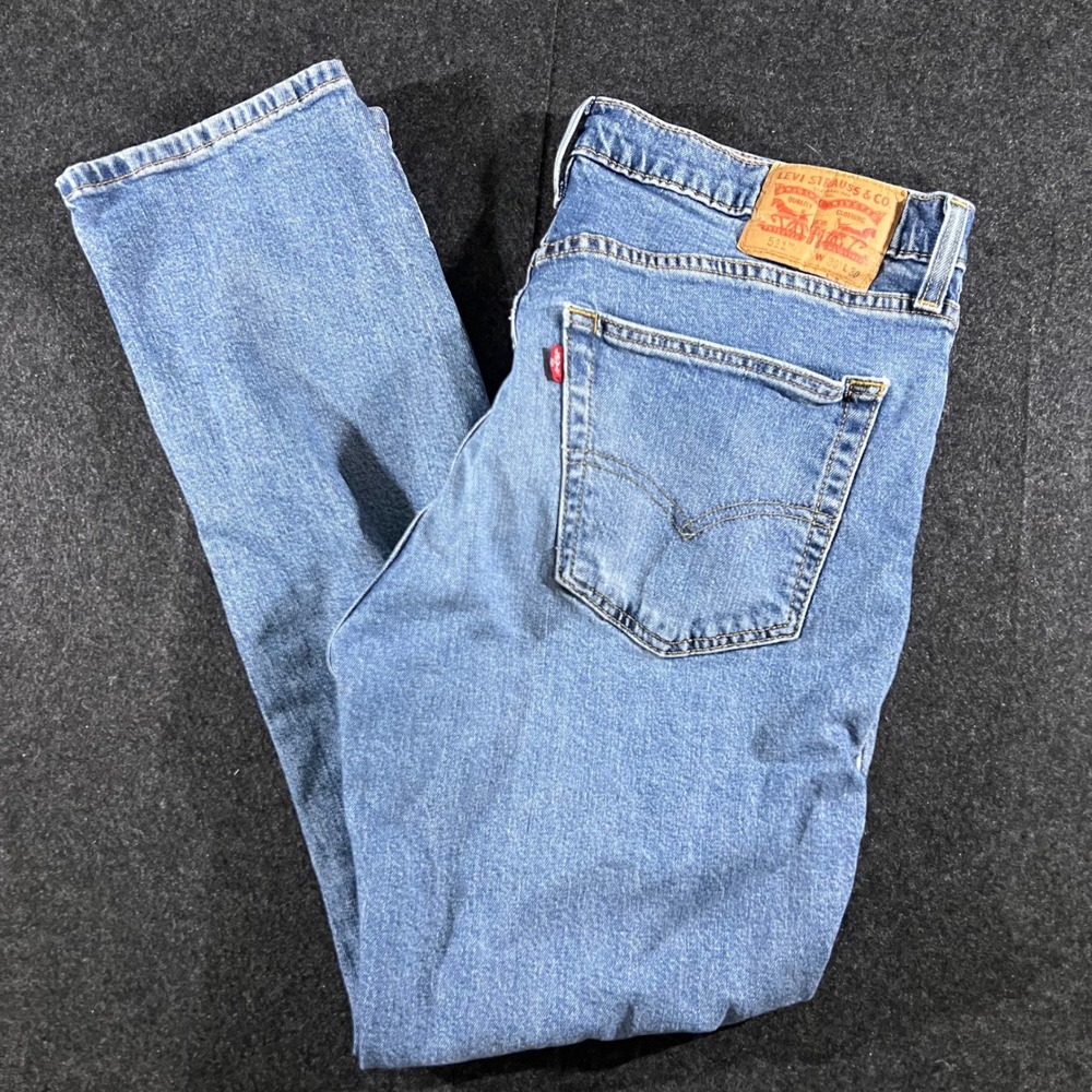 Levi's 511 Slim Jeans Mens 36x30 Blue Denim Stretch Casual Modern Workwear